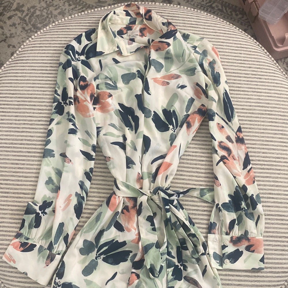 Floral, size small, a new day brand wrap dress